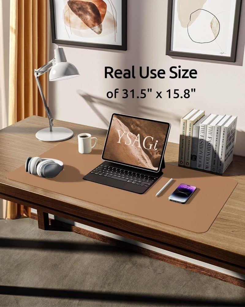 YSAGi Leather Desk Pad Protector - Image 125