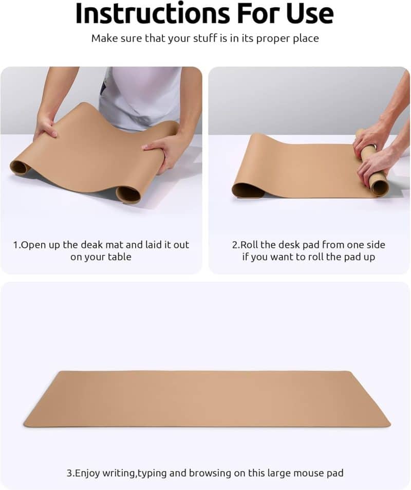 YSAGi Leather Desk Pad Protector - Image 129