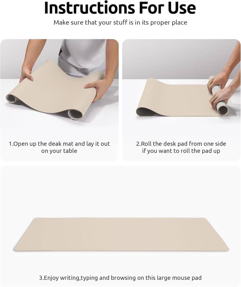 YSAGi Leather Desk Pad Protector - Image 193