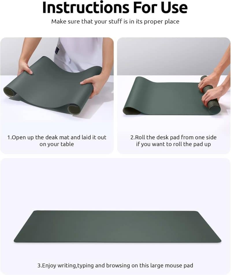 YSAGi Leather Desk Pad Protector - Image 225