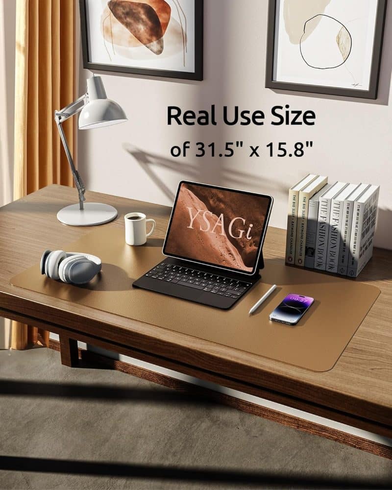 YSAGi Leather Desk Pad Protector - Image 256