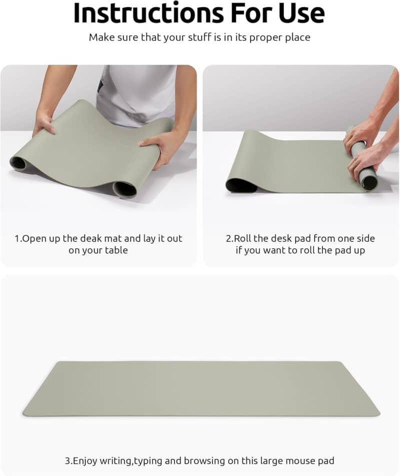 YSAGi Leather Desk Pad Protector - Image 282