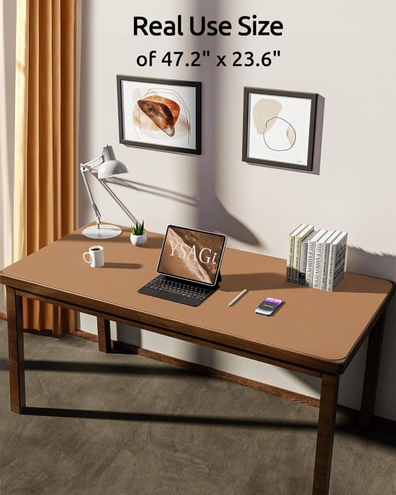 YSAGi Leather Desk Pad Protector - Image 348