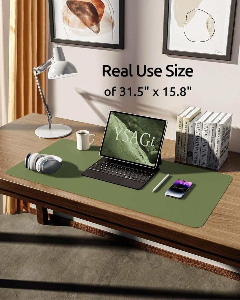 YSAGi Leather Desk Pad Protector - Image 354