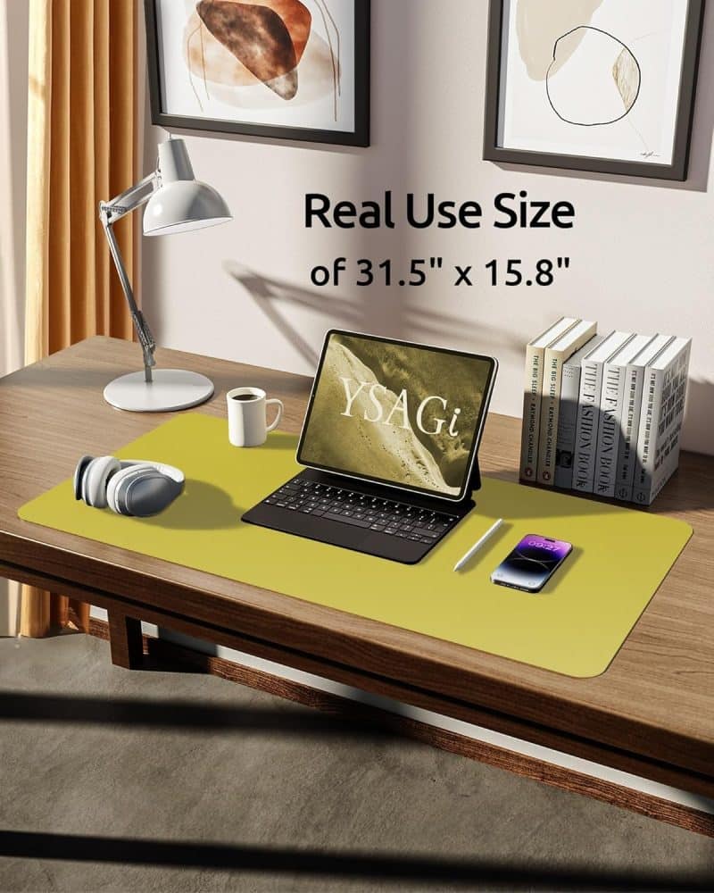 YSAGi Leather Desk Pad Protector - Image 355