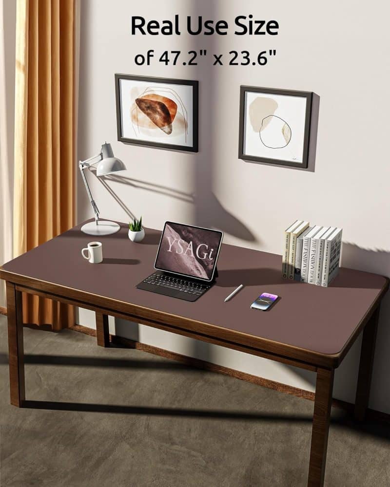 YSAGi Leather Desk Pad Protector - Image 365