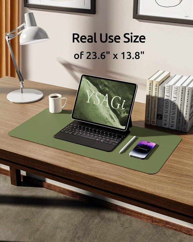 YSAGi Leather Desk Pad Protector - Image 381