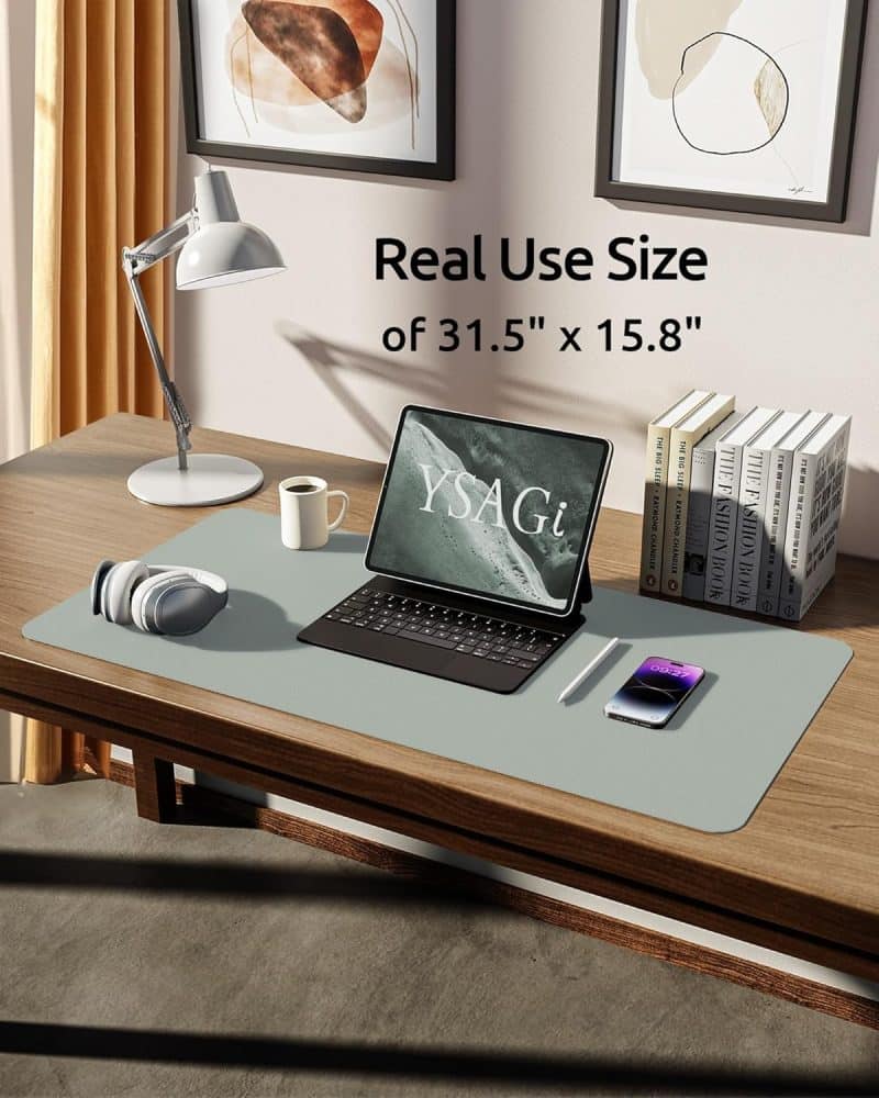 YSAGi Leather Desk Pad Protector - Image 420