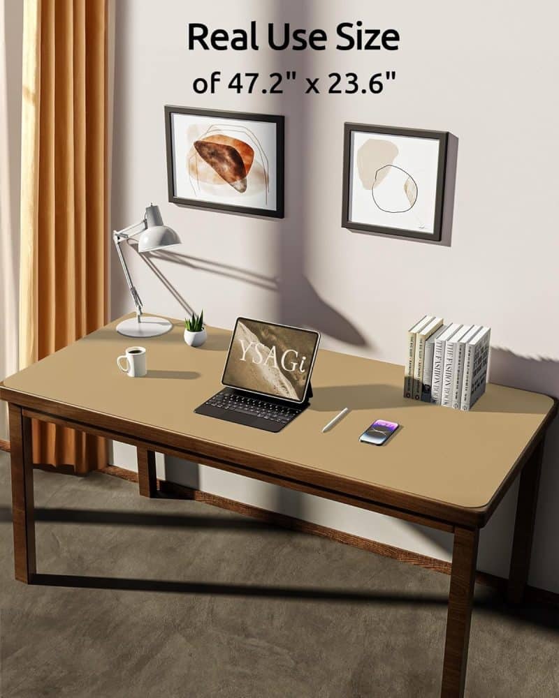 YSAGi Leather Desk Pad Protector - Image 431