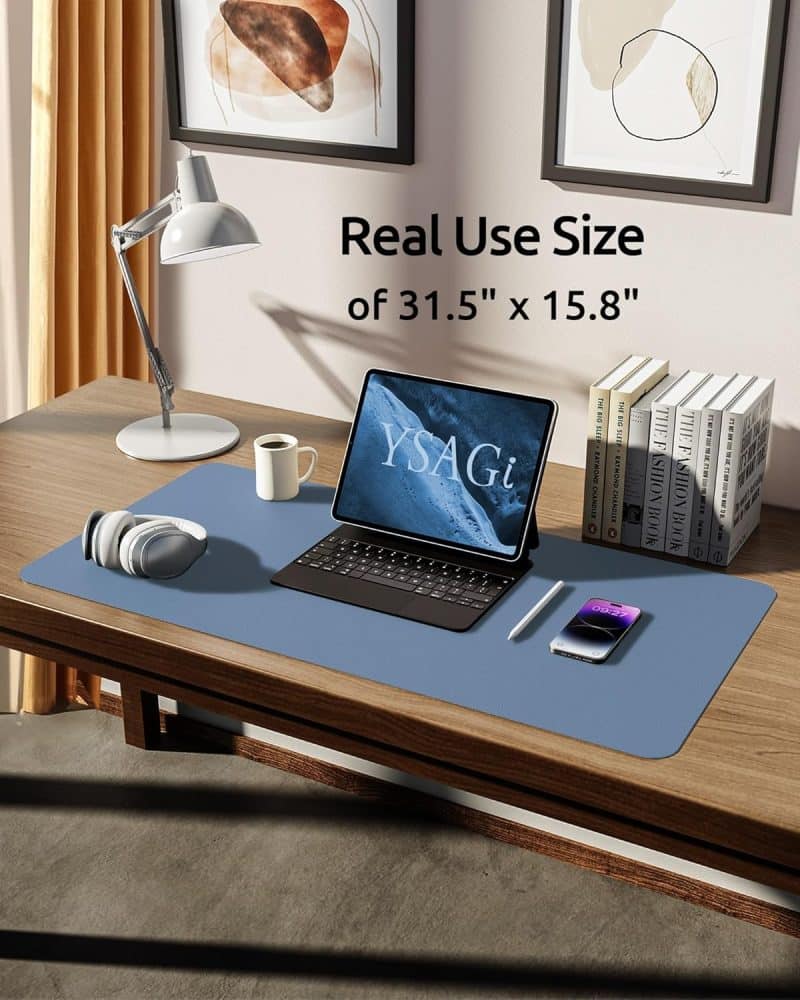 YSAGi Leather Desk Pad Protector - Image 437