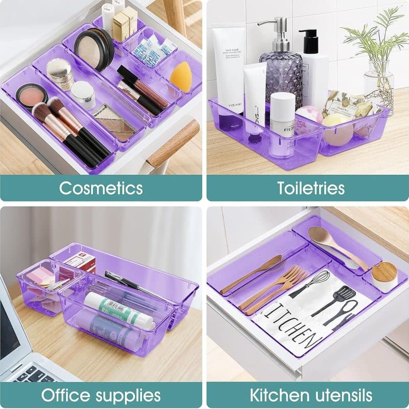 WOWBOX 25 PCS Plastic Drawer Organizer Set - Image 17