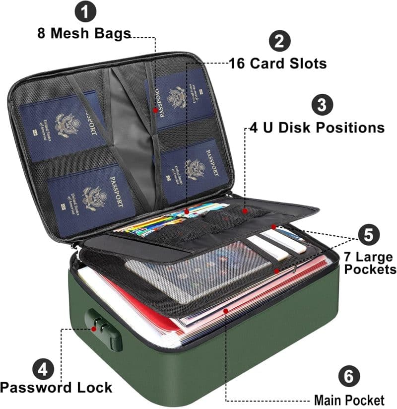 DocSafe Document Organizer with Lock - Image 3