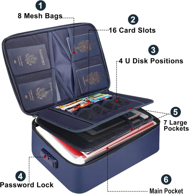 DocSafe Document Organizer with Lock - Image 20