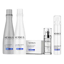 Full range of products lined up against white background.