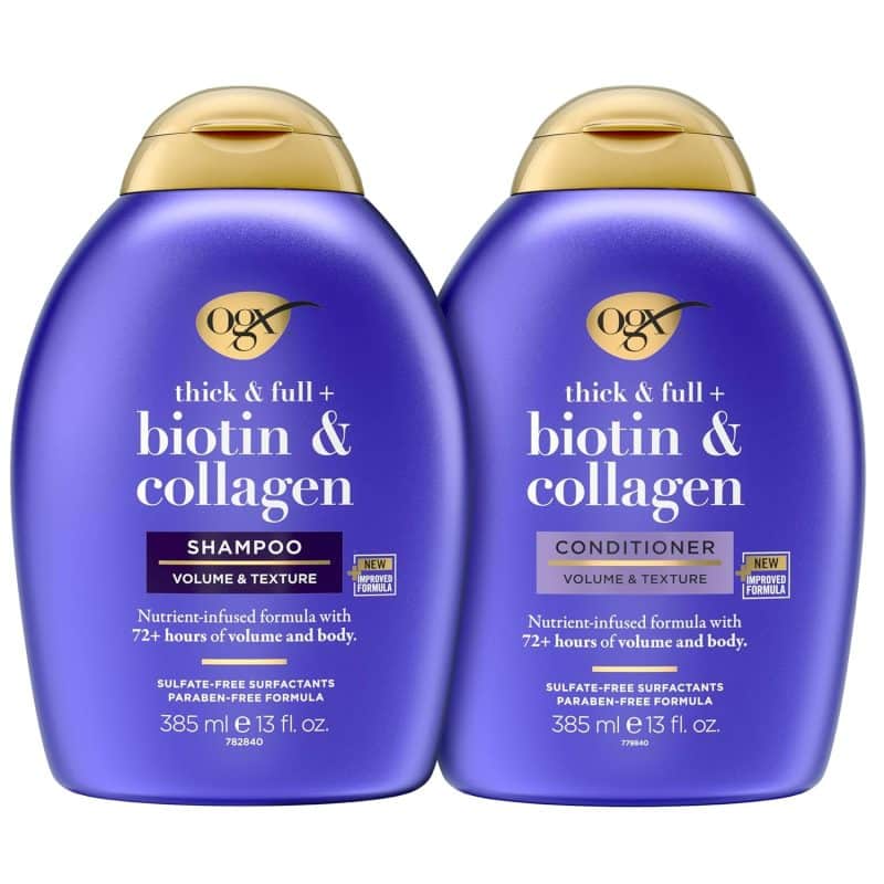 OGX Thick & Full + Biotin & Collagen Shampoo & Conditioner Set