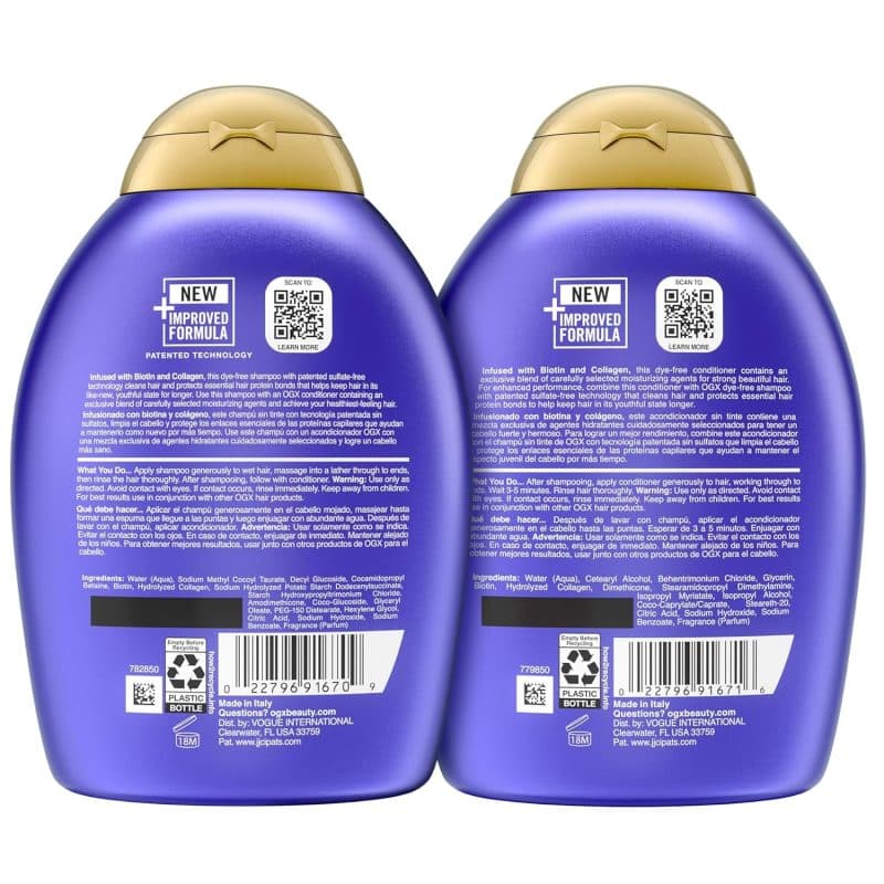 OGX Thick & Full + Biotin & Collagen Shampoo & Conditioner Set - Image 8