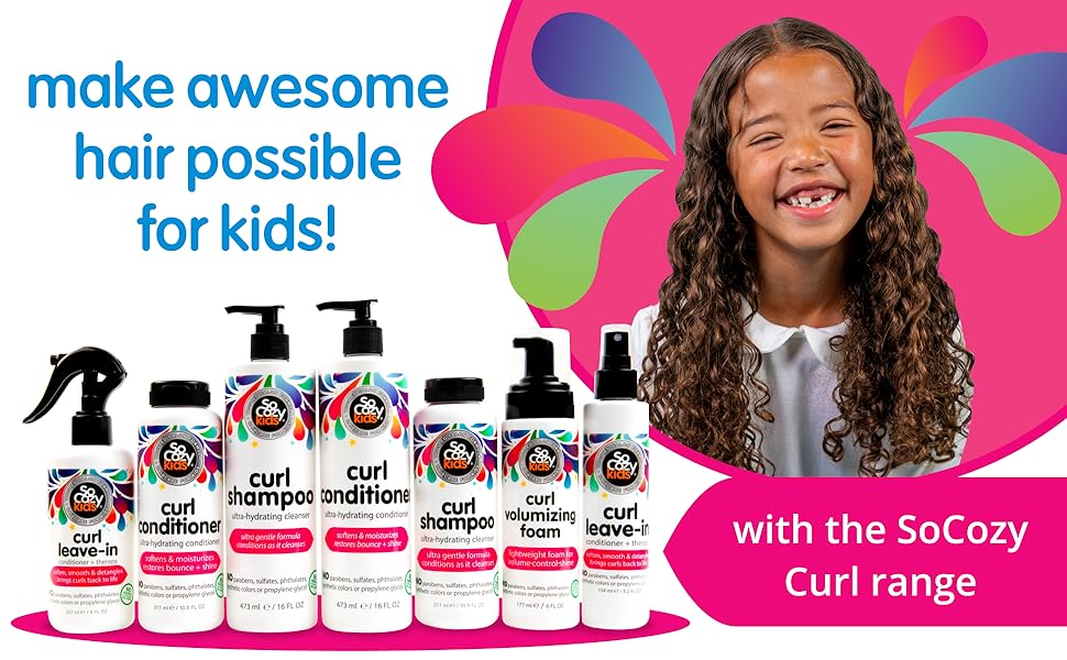leave conditioner curly hair products spray detangler gel kids styling detangling wavy baby toddler