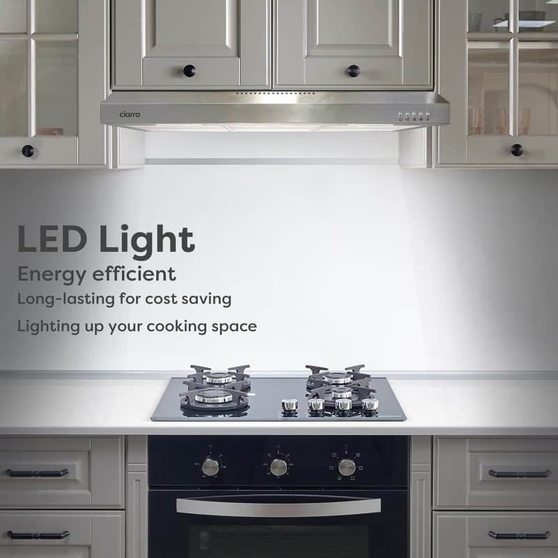ciarra 30-inch Under Cabinet Ductless Range Hood - Image 4