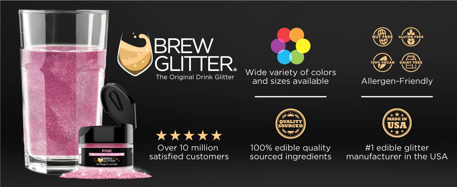 Brew Glitter Infographic Made in the USA