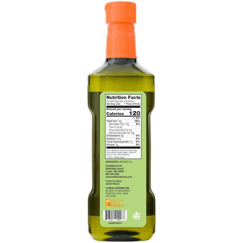 BetterBody Foods Refined Avocado Oil - Image 7
