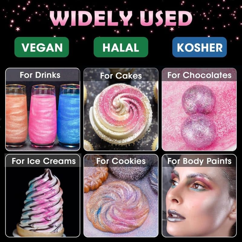 NiHome Edible Food-Grade Glitter Powder - Image 45