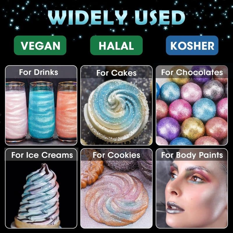 NiHome Edible Food-Grade Glitter Powder - Image 59