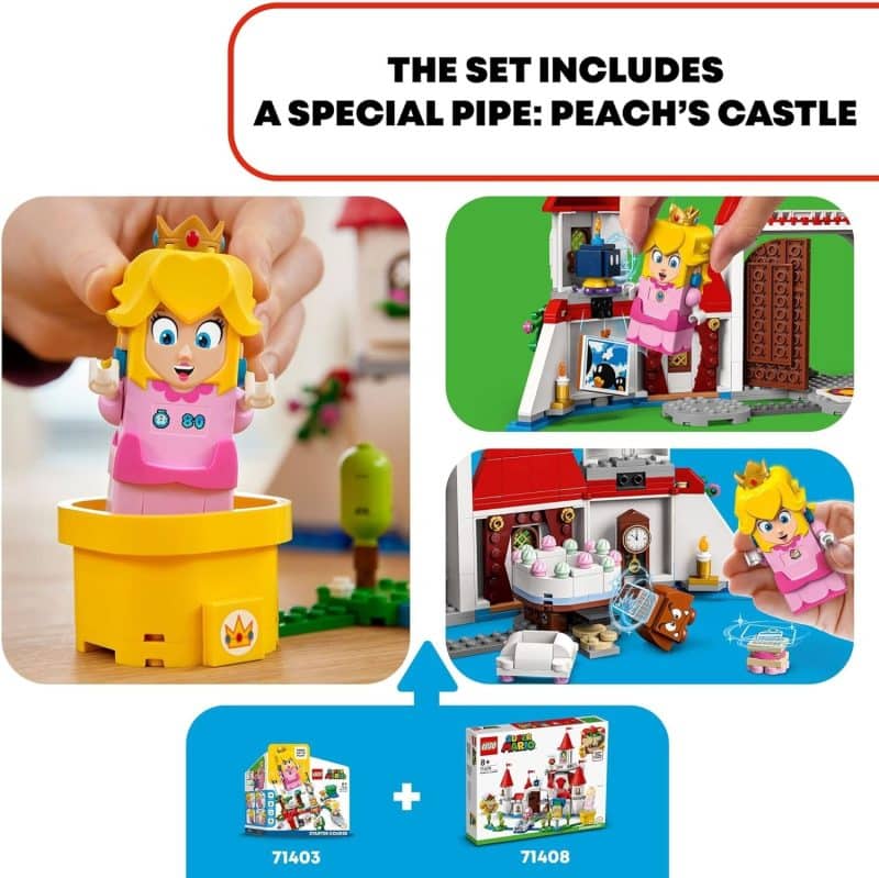 LEGO Super Mario Peach’s Castle Expansion Set (71408) - Image 8