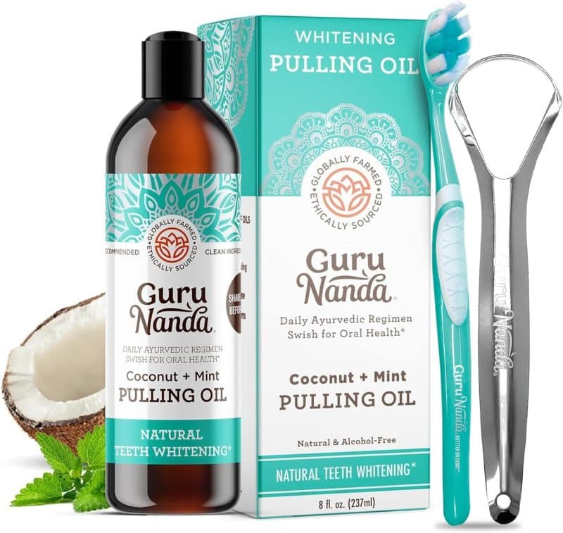 GuruNanda Coconut + Mint Pulling Oil