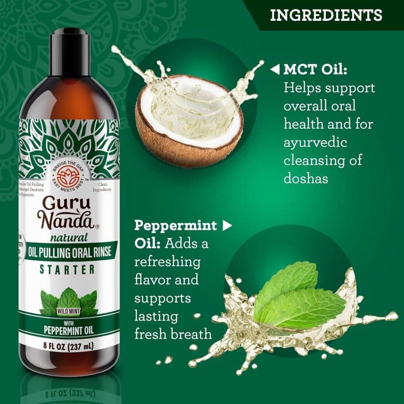 GuruNanda Coconut + Mint Pulling Oil - Image 3