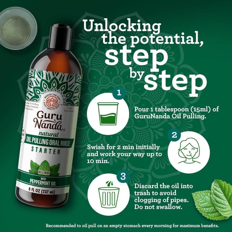 GuruNanda Coconut + Mint Pulling Oil - Image 6