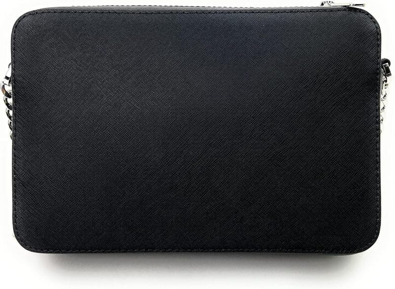 Michael Kors Women's Jet Set Item Crossbody Bag (Black/Silver) - Image 5