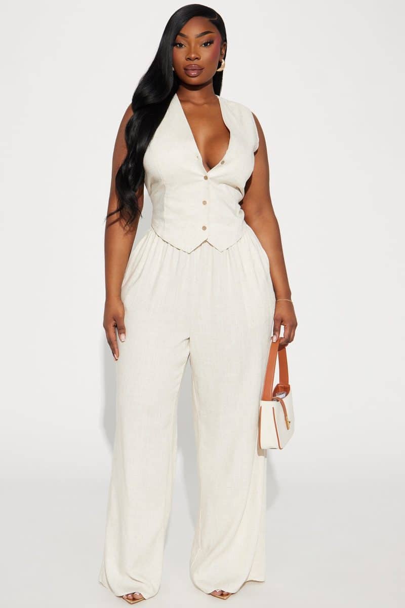 Fashion Nova Perfect Vacay Linen Pant Set - Image 4
