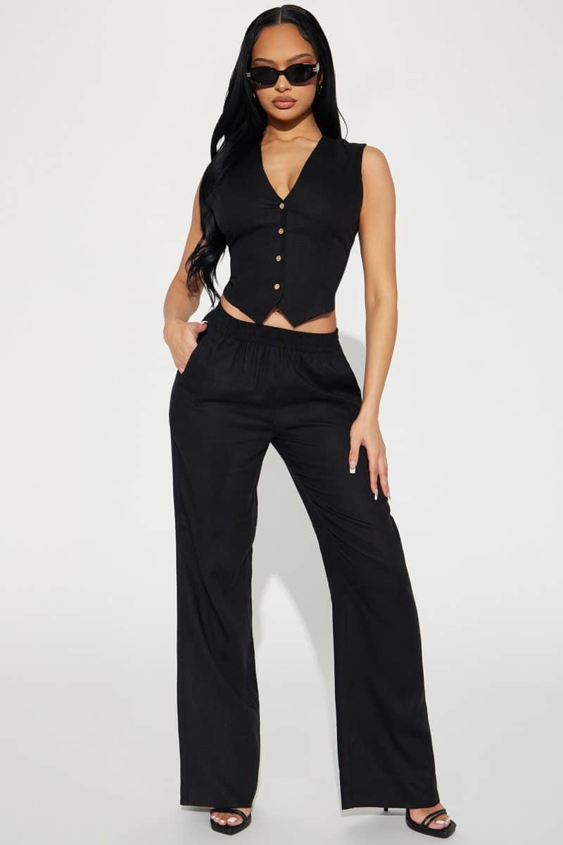Fashion Nova Perfect Vacay Linen Pant Set - Image 7