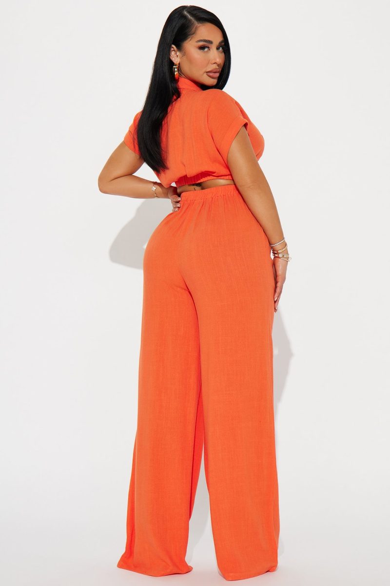 Fashion Nova Andrea Linen Pant Set - Image 3
