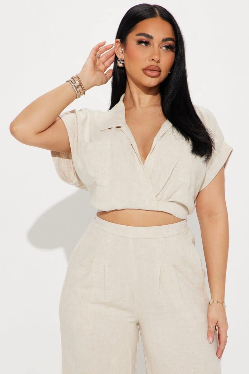 Fashion Nova Andrea Linen Pant Set - Image 21