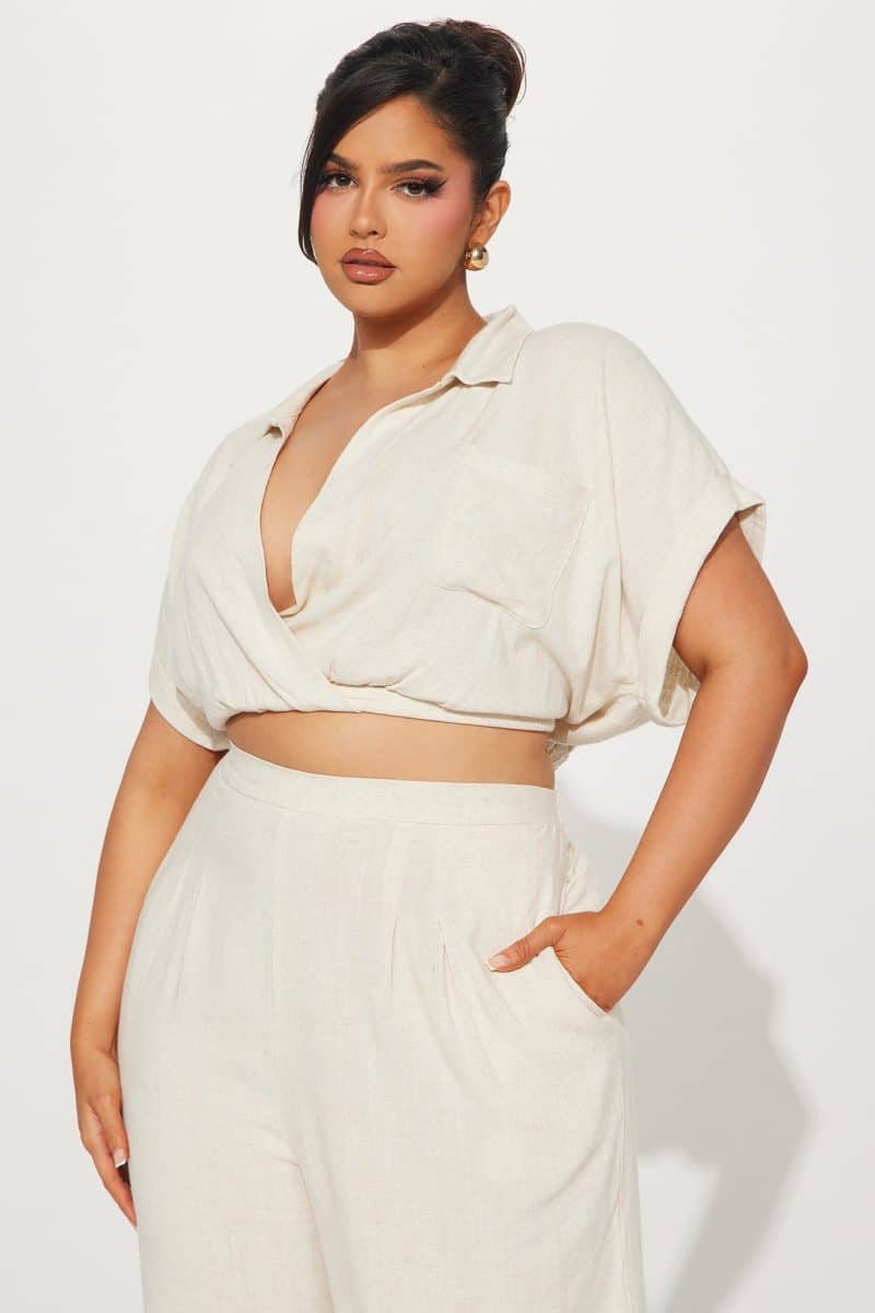 Fashion Nova Andrea Linen Pant Set - Image 24