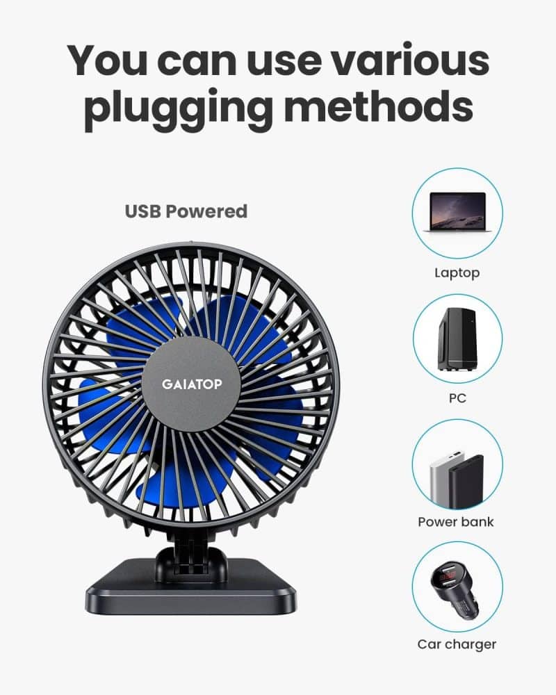 Gaiatop USB Desk Fan - Image 6