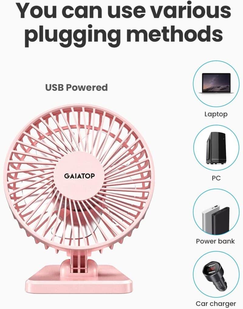 Gaiatop USB Desk Fan - Image 14