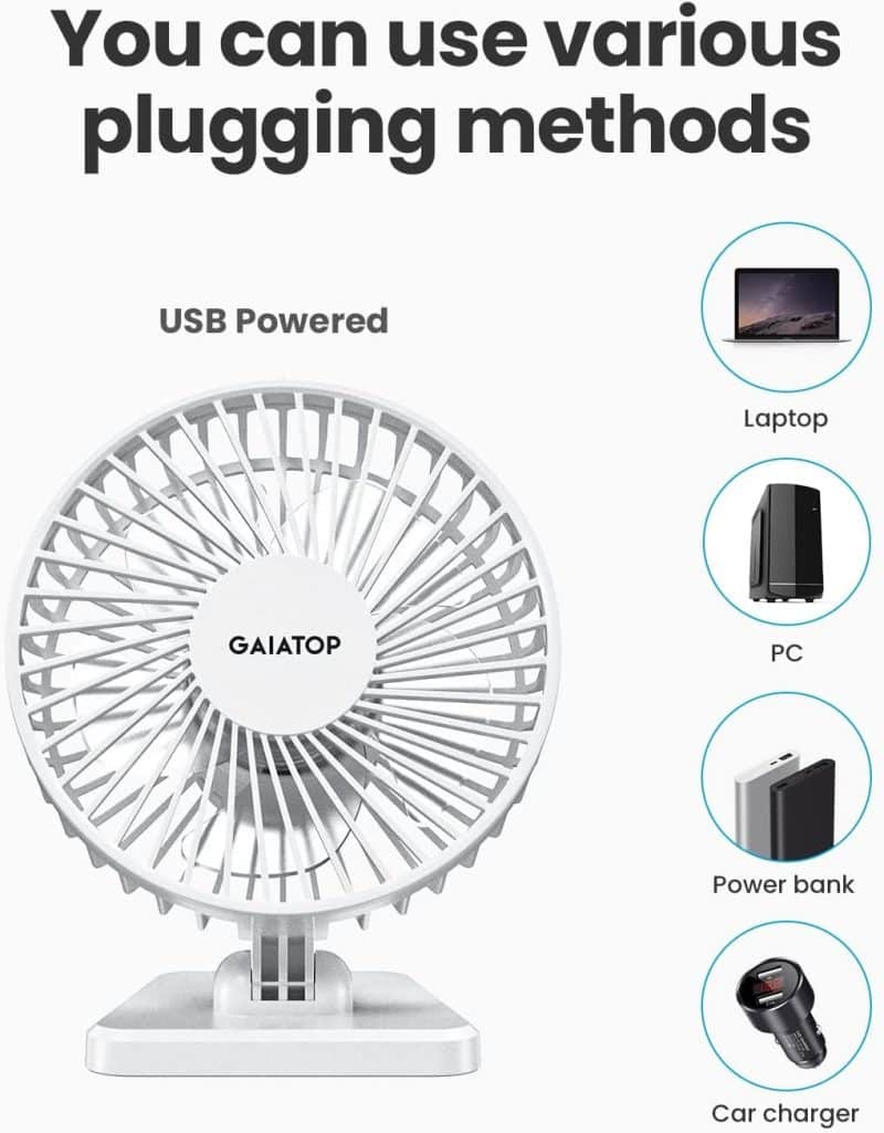 Gaiatop USB Desk Fan - Image 30