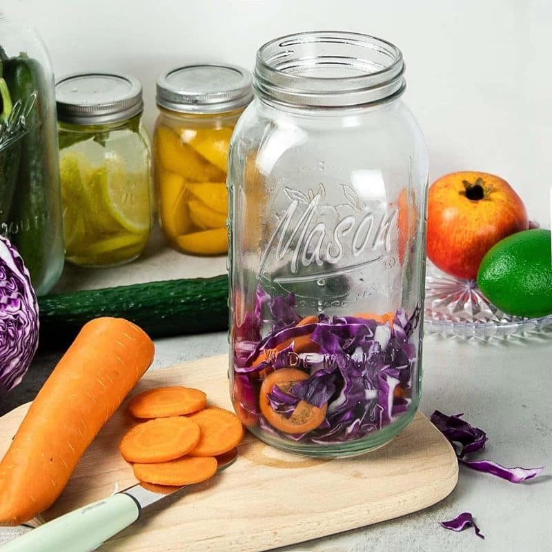YNIKEN 64 oz Mason Jars Wide Mouth (3-Pack) - Image 7