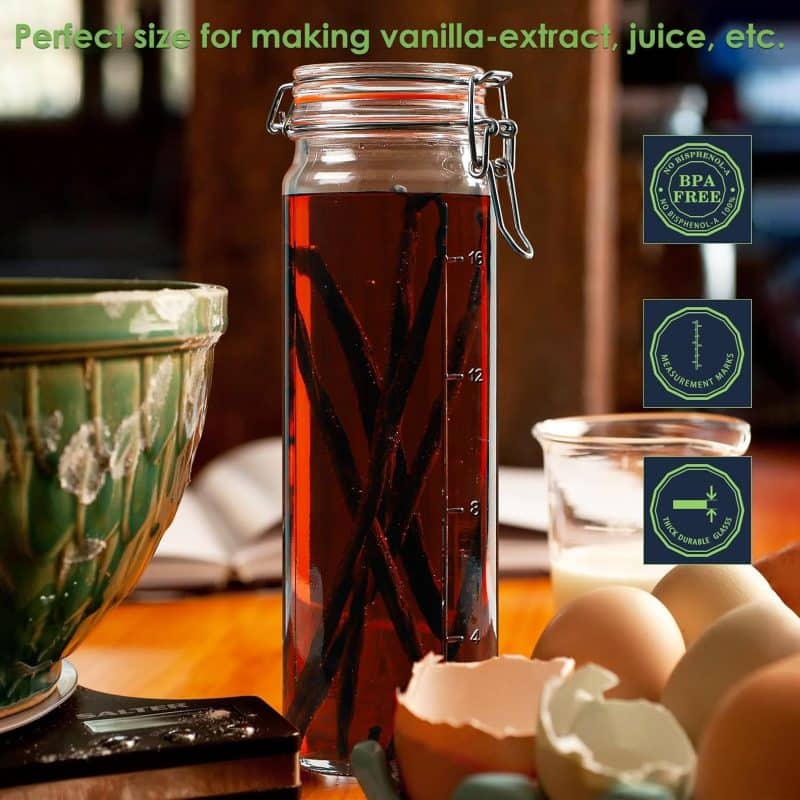 Huichuiero 20 oz Airtight Durable Glass Jars - Image 3