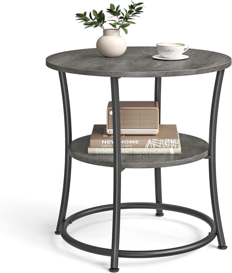 VASAGLE Side Table with 2 Storage Shelves - Image 6